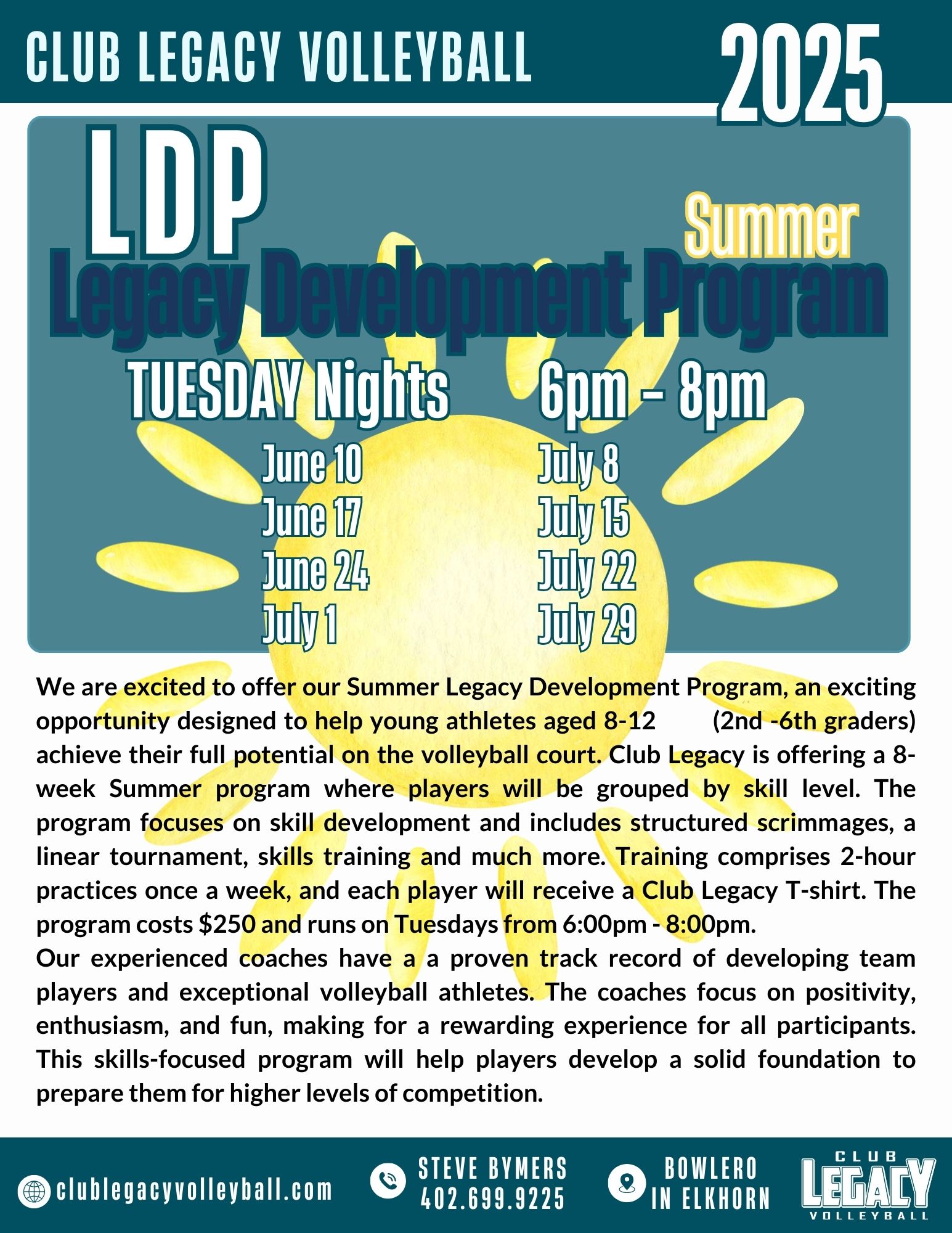 Summer 2025 Schedule (1) Summer 2025 Schedule (1)